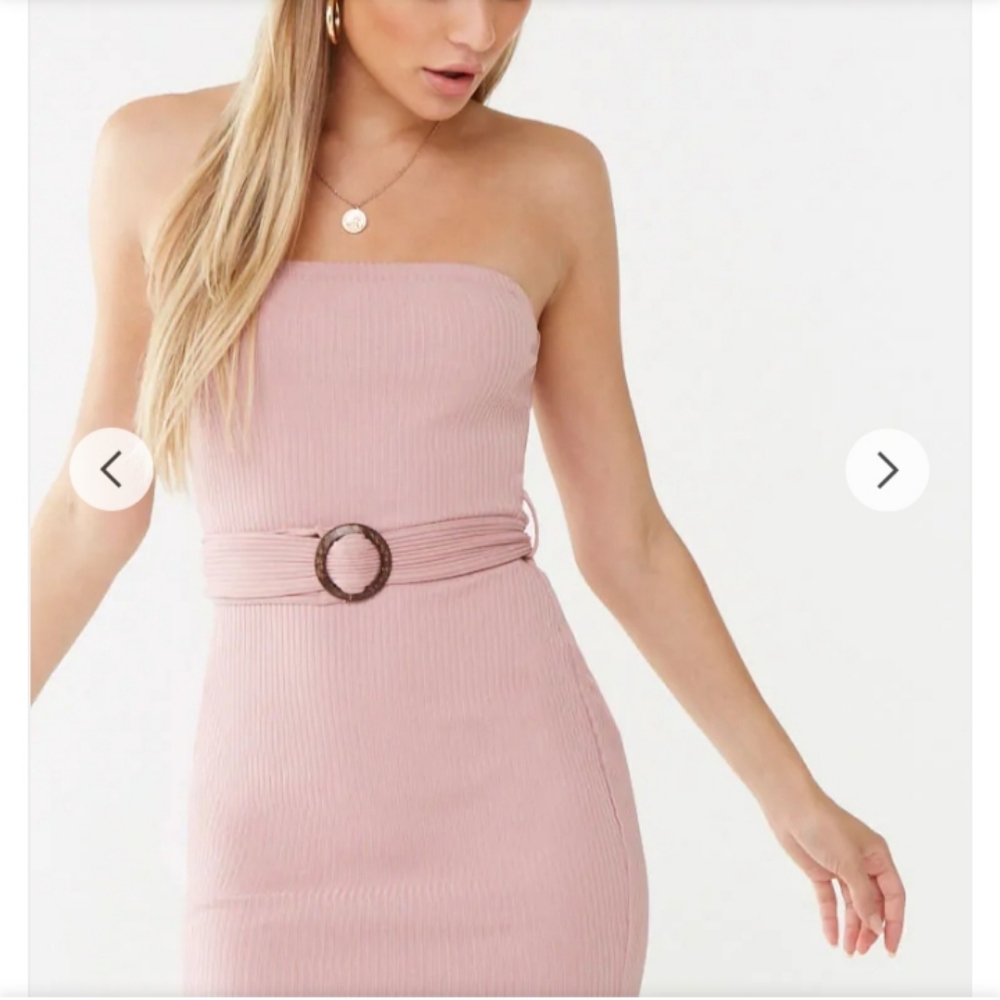 Belted tube dress - Picture 2 of 5